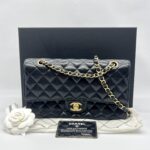 Chanel Medium Classic D Flap Caviar Black GHW