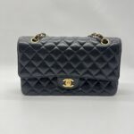 Chanel Medium Classic D Flap Caviar Black GHW