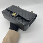 Chanel Medium Classic D Flap Caviar Black GHW