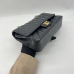 Chanel Medium Classic D Flap Caviar Black GHW