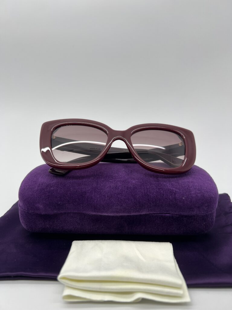 Gucci Sunglasses Cat Eye GG0327S Red