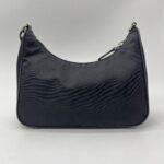 Prada Re-Edition Saffiano Tessito Nero SHW