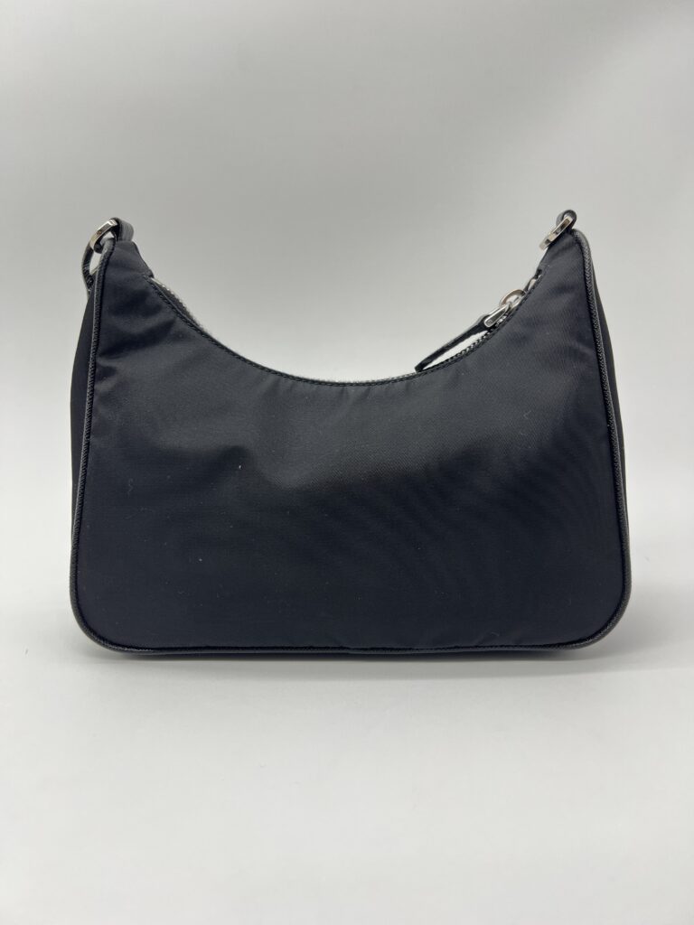 Prada Re-Edition Saffiano Tessito Nero SHW