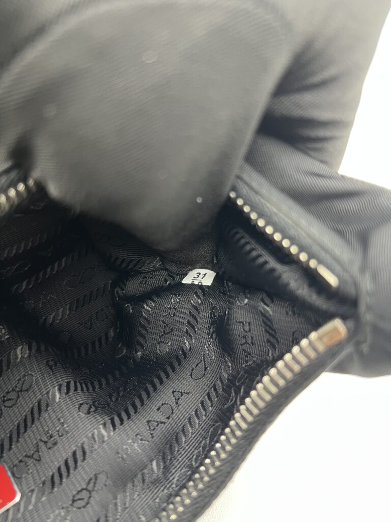 Prada Re-Edition Saffiano Tessito Nero SHW