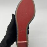 Christian Louboutin Studded  Espadrille Denim Navy