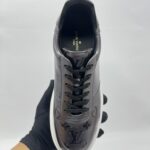 Louis Vuitton Beverly Hills Sneakers Vernis Monogram Dark Silver
