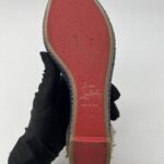 Christian Louboutin Studded  Espadrille Denim Navy
