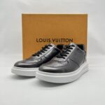 Louis Vuitton Beverly Hills Sneakers Vernis Monogram Dark Silver