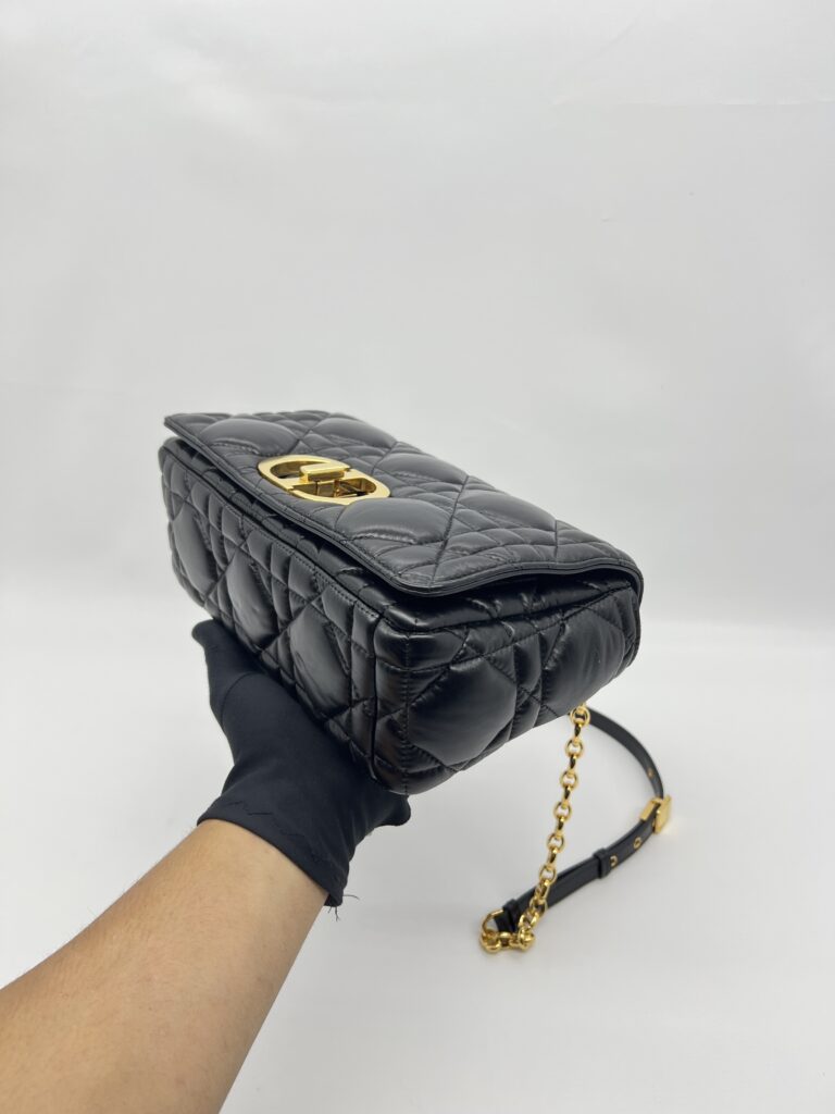 Dior Medium Caro Black GHW