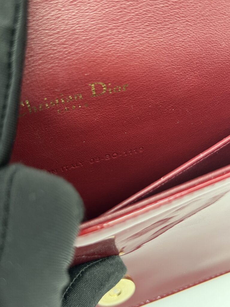 Dior Lady D WOC Vernis Red GHW