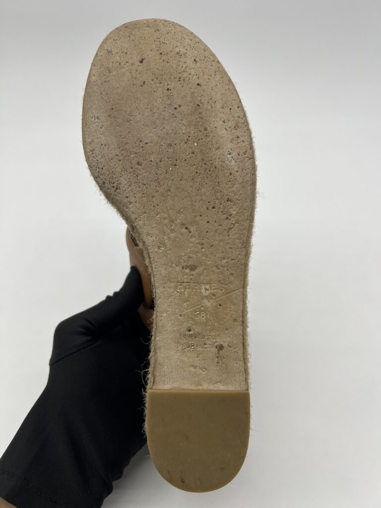 Hermes Ithea30 Espadrille Naturel