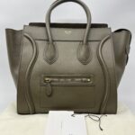 Celine Mini Luggage Khaki GHW