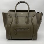Celine Mini Luggage Khaki GHW