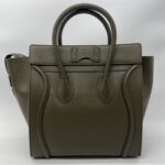 Celine Mini Luggage Khaki GHW