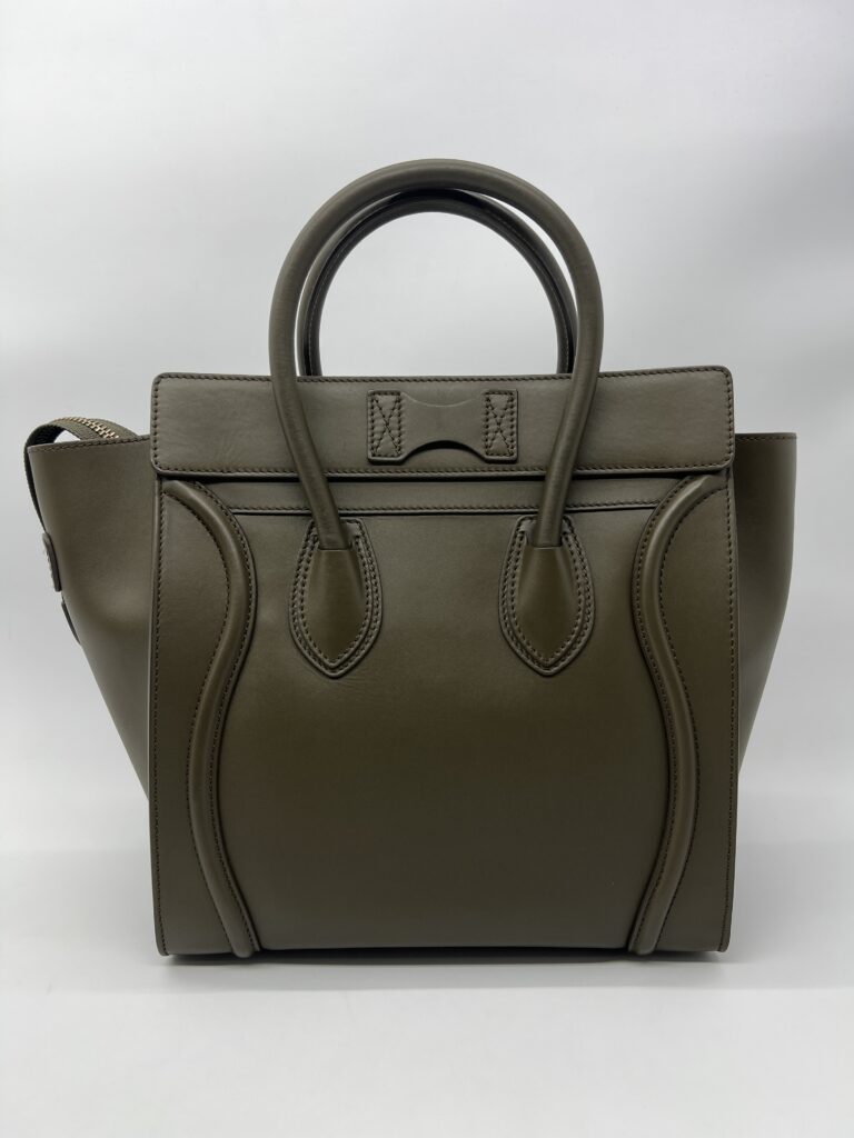 Celine Mini Luggage Khaki GHW