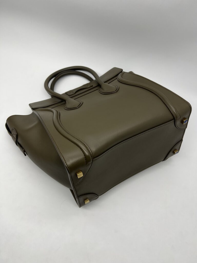 Celine Mini Luggage Khaki GHW