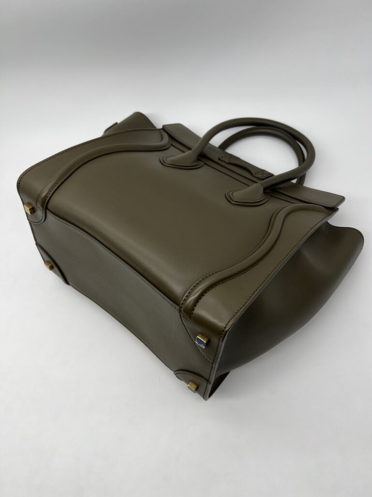 Celine Mini Luggage Khaki GHW