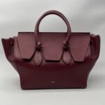 Celine Tie Knot Tote Bag Red GHW