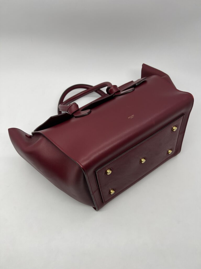 Celine Tie Knot Tote Bag Red GHW