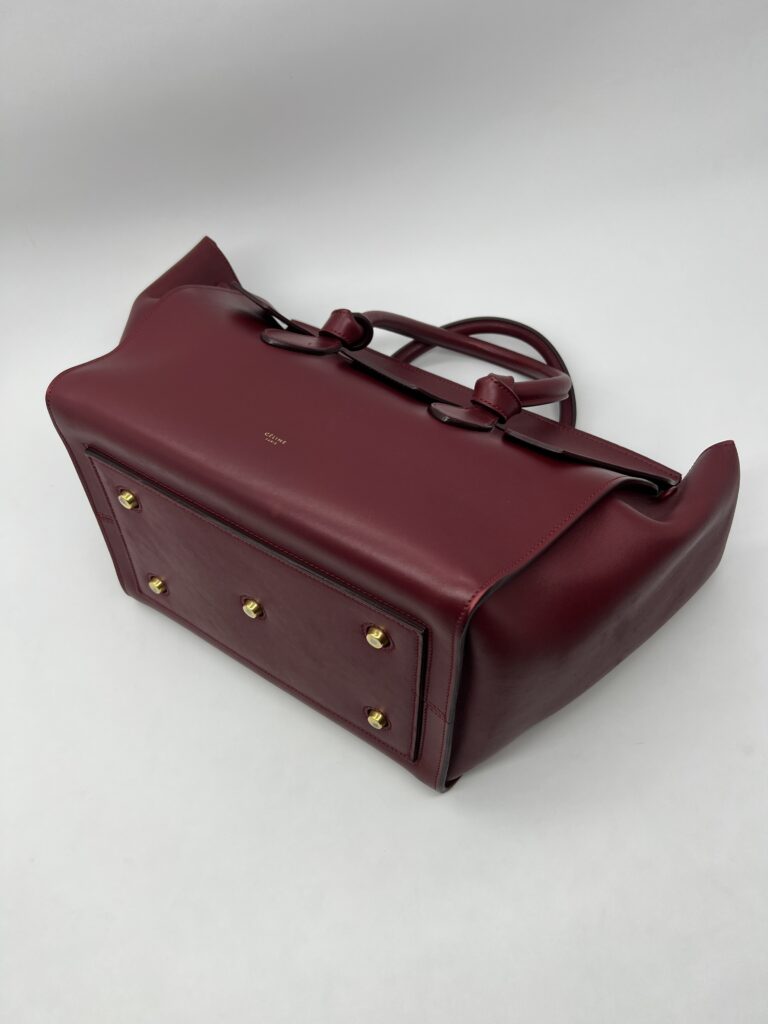 Celine Tie Knot Tote Bag Red GHW