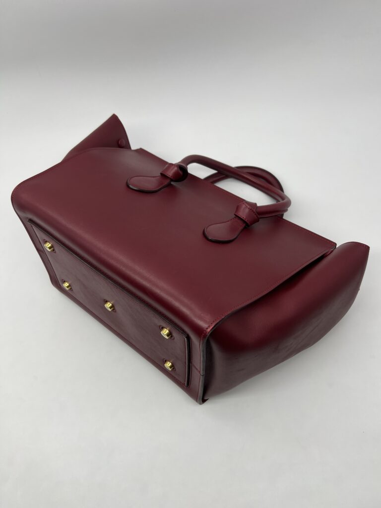 Celine Tie Knot Tote Bag Red GHW