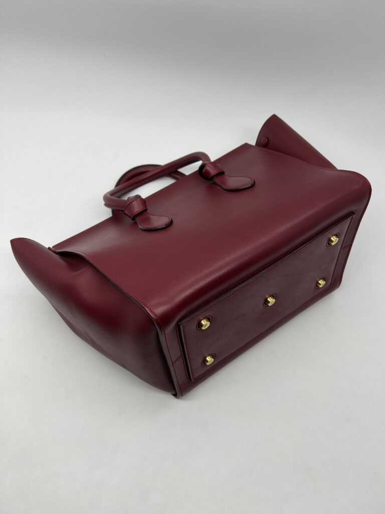 Celine Tie Knot Tote Bag Red GHW