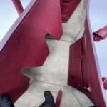 Celine Tie Knot Tote Bag Red GHW