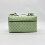 Bottega Veneta Bang Bang Vanity Case Intercciato Green GHW