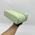 Bottega Veneta Bang Bang Vanity Case Intercciato Green GHW