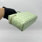 Bottega Veneta Bang Bang Vanity Case Intercciato Green GHW