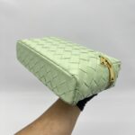 Bottega Veneta Bang Bang Vanity Case Intercciato Green GHW