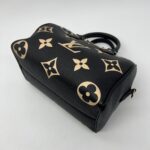 Louis Vuitton Speedy Bandou 25 Monogram Empreinte Noir Creme GHW