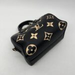 Louis Vuitton Speedy Bandou 25 Monogram Empreinte Noir Creme GHW