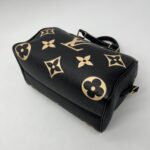 Louis Vuitton Speedy Bandou 25 Monogram Empreinte Noir Creme GHW