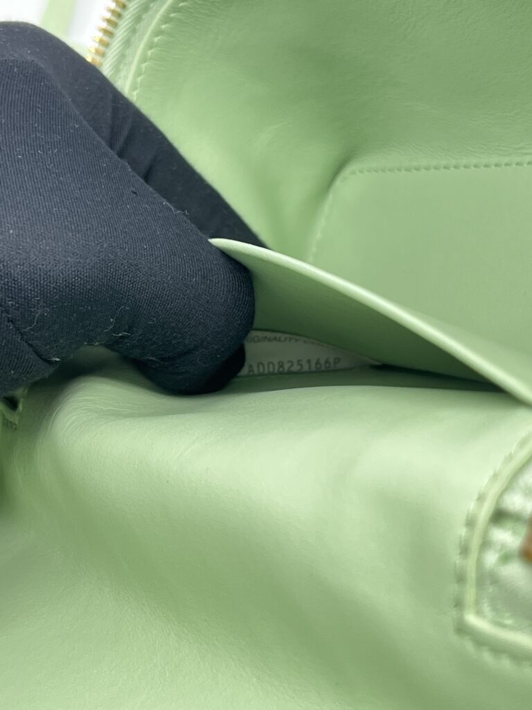 Bottega Veneta Bang Bang Vanity Case Intercciato Green GHW