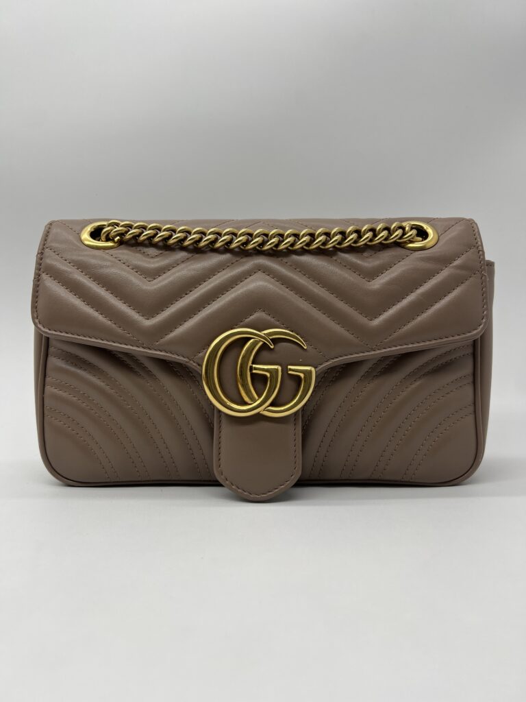 Gucci Marmont Flap Small Nude GHW