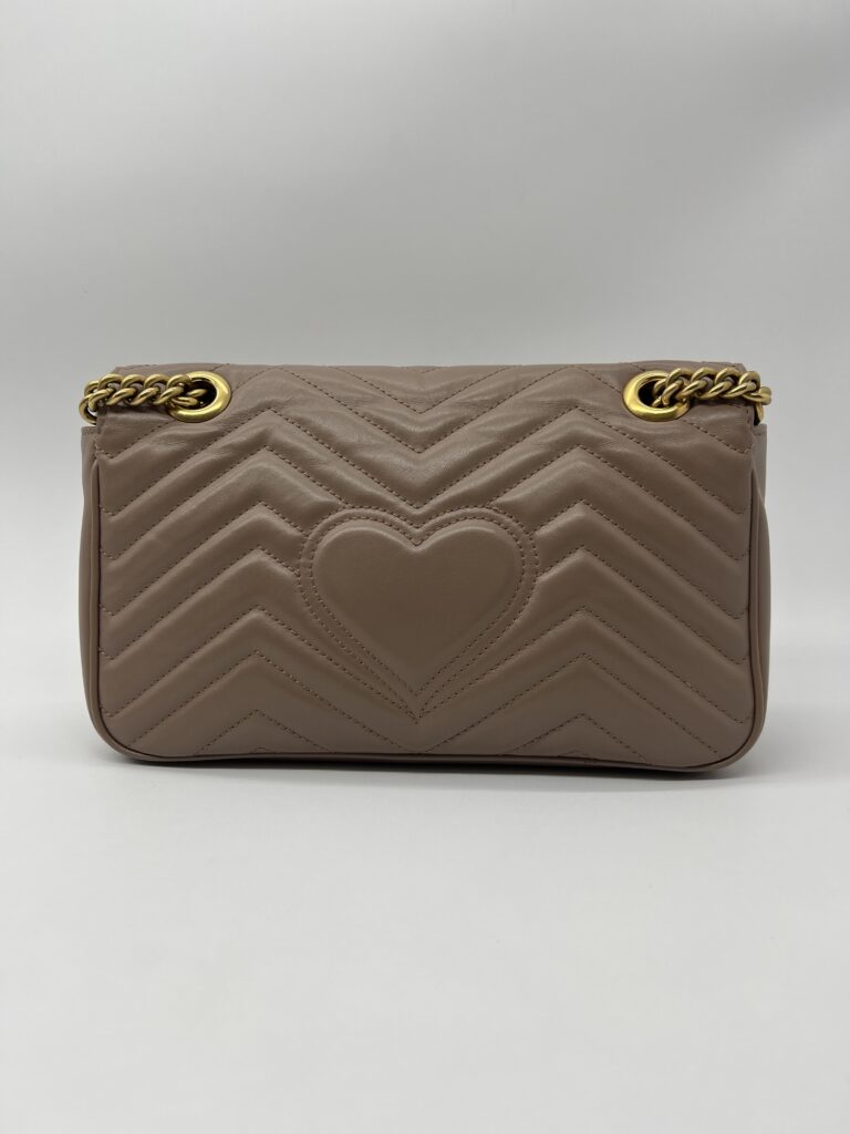 Gucci Marmont Flap Small Nude GHW