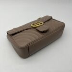 Gucci Marmont Flap Small Nude GHW