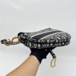 Dior Saddle Medium Canvas Oblique Blue GHW