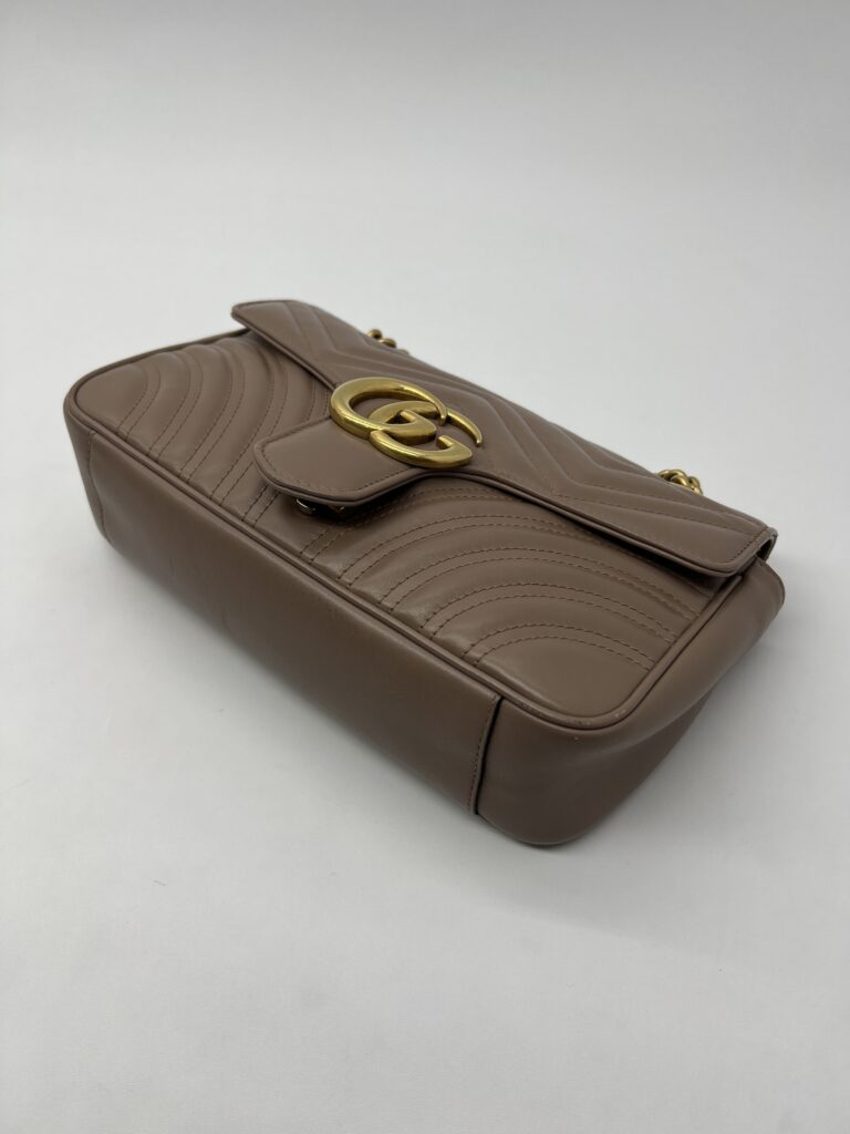 Gucci Marmont Flap Small Nude GHW