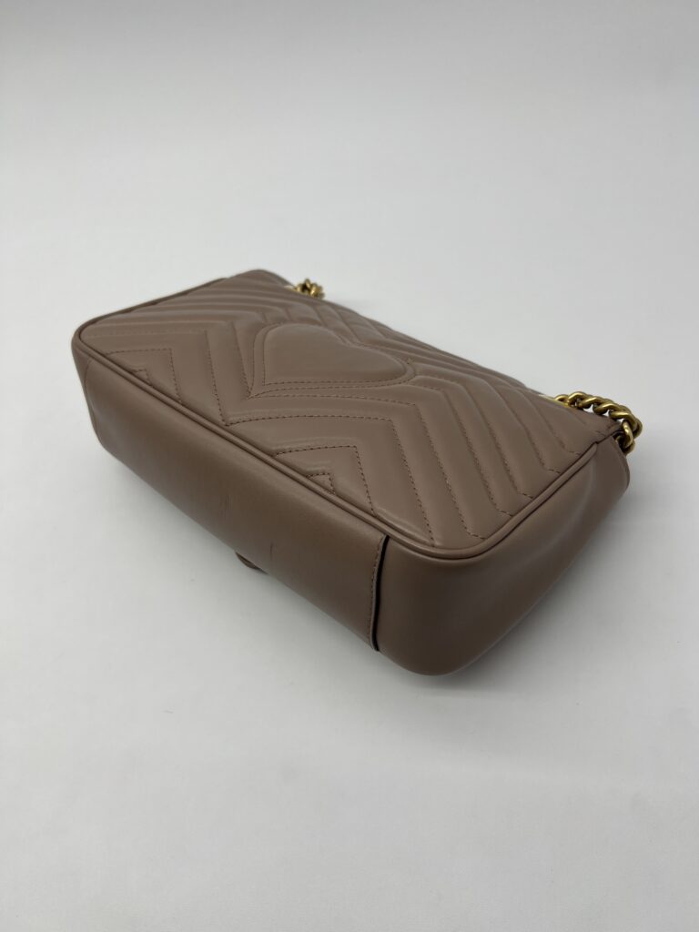 Gucci Marmont Flap Small Nude GHW