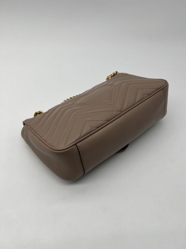 Gucci Marmont Flap Small Nude GHW