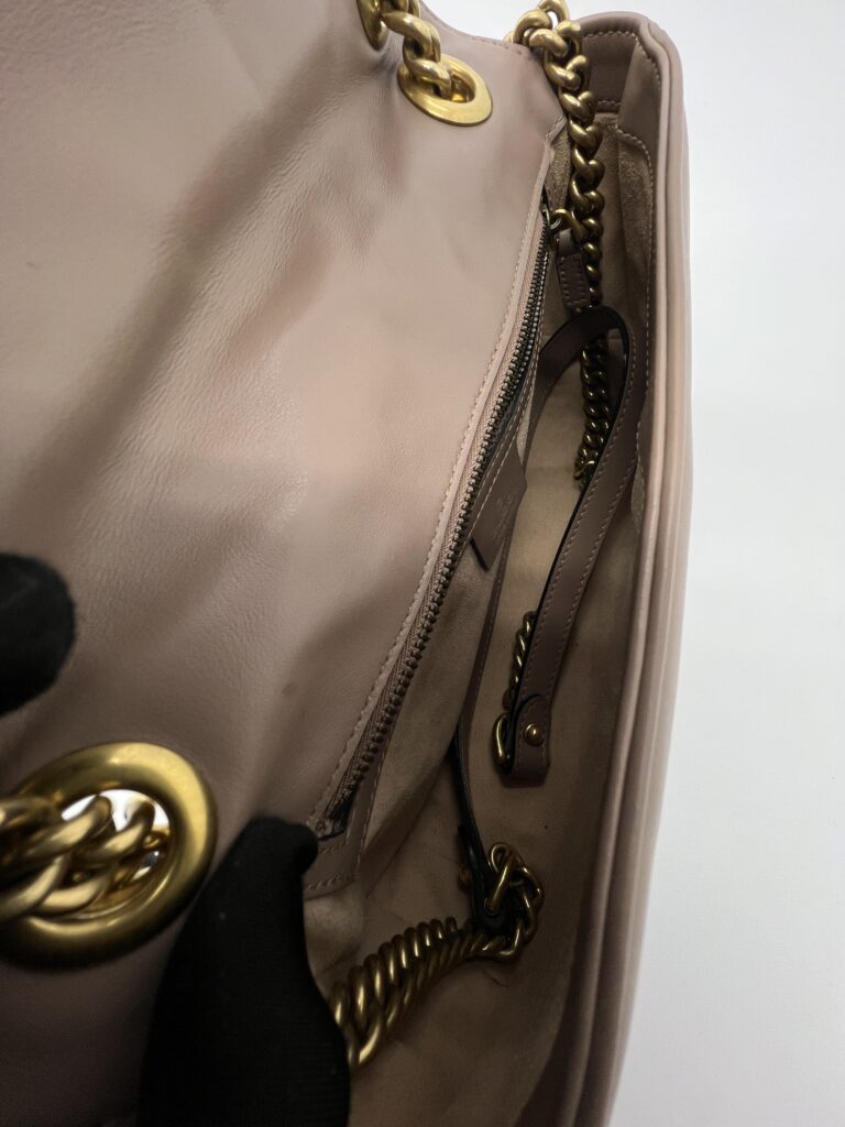 Gucci Marmont Flap Small Nude GHW