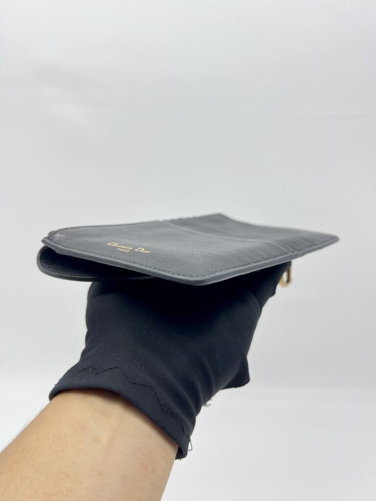 Dior Saddle Long Wallet Black GHW
