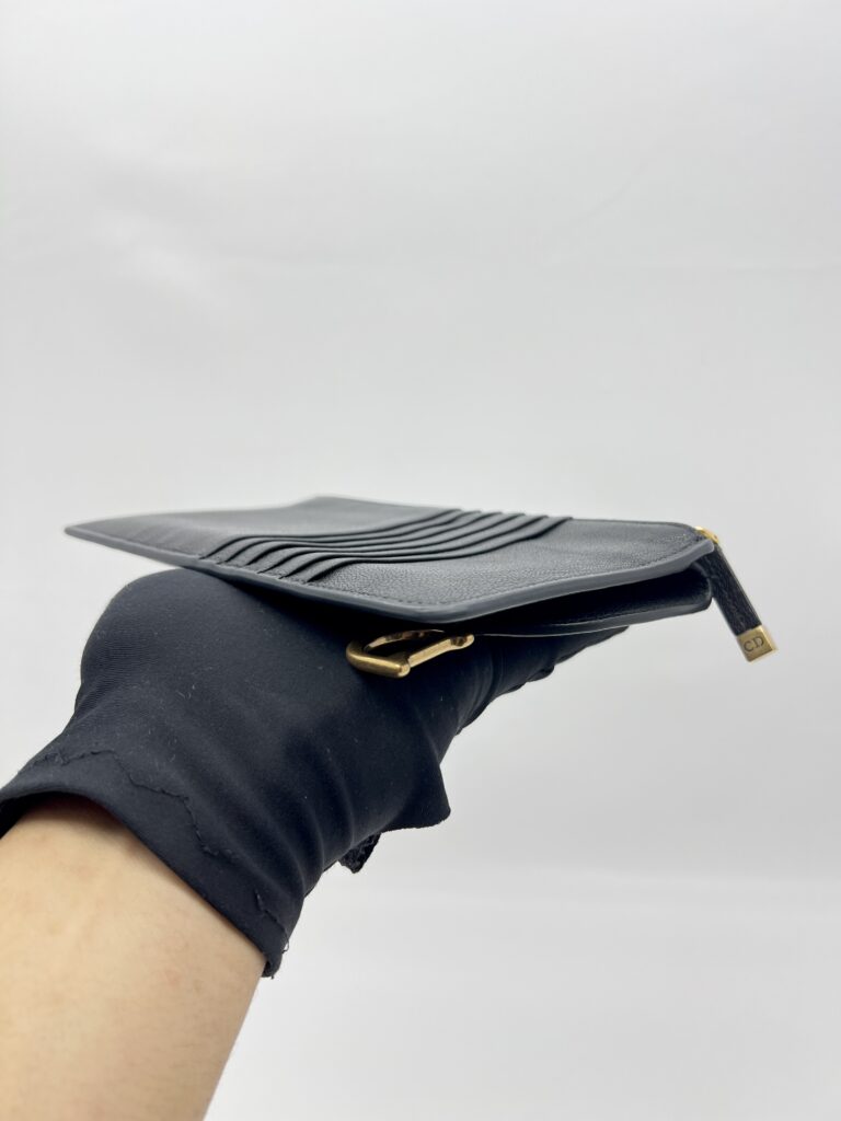 Dior Saddle Long Wallet Black GHW
