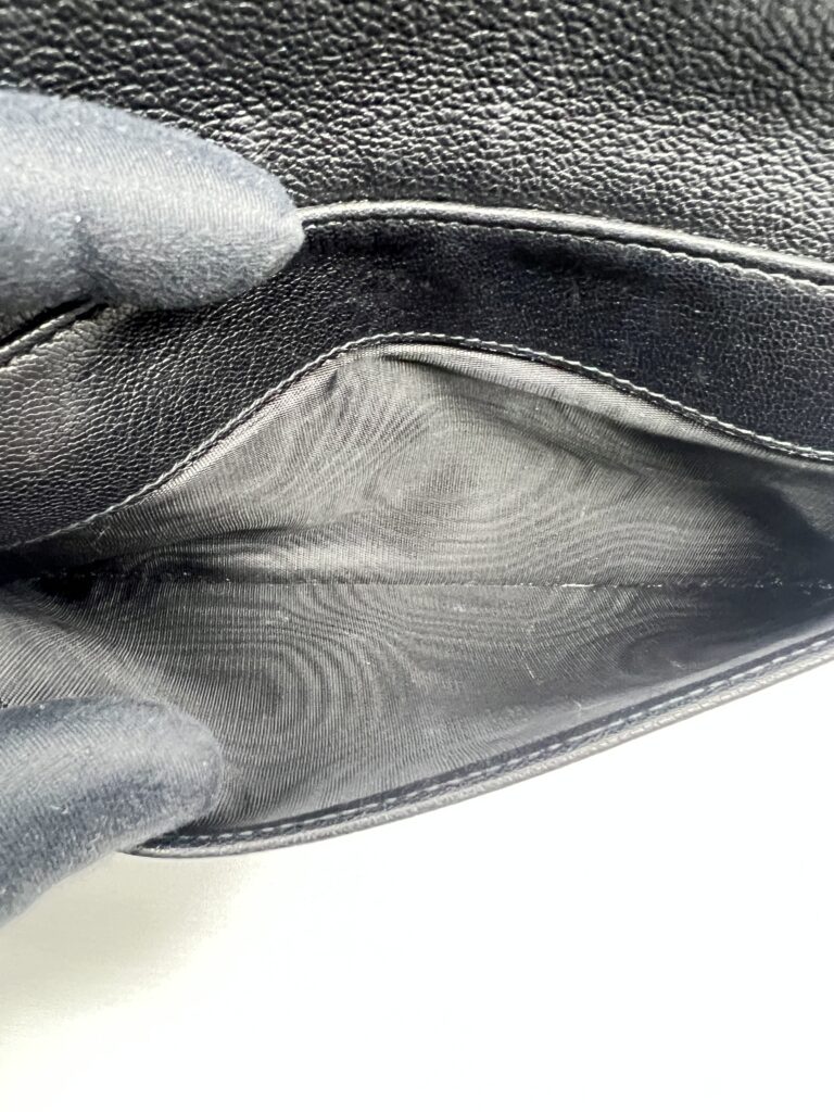 Dior Saddle Long Wallet Black GHW