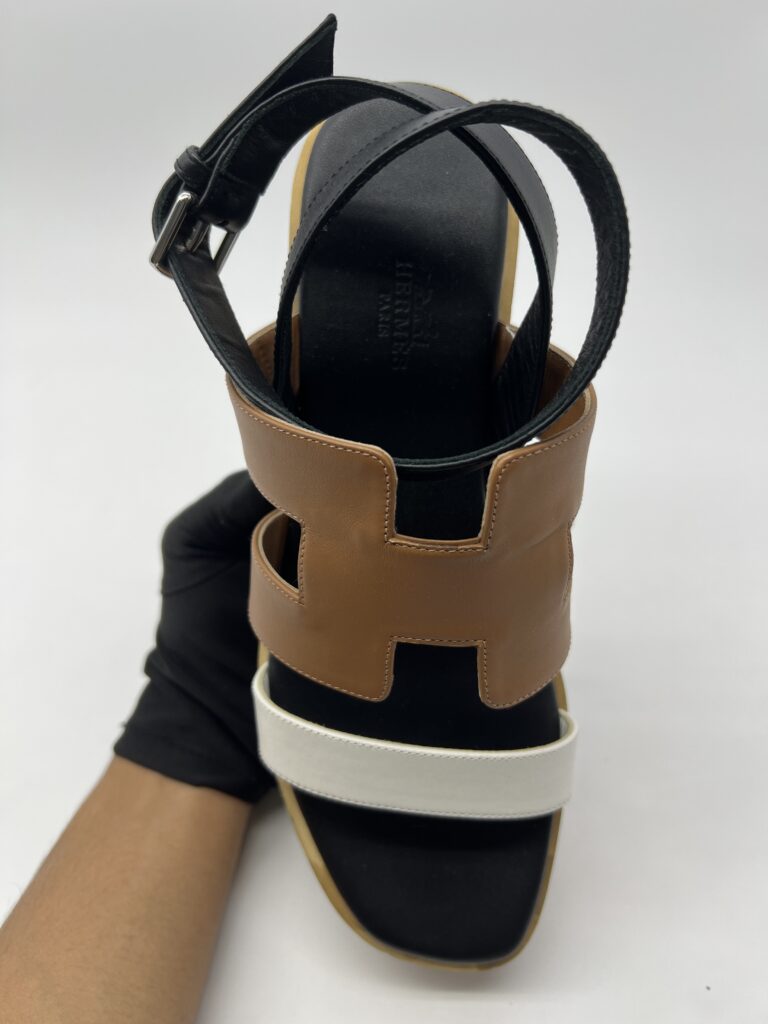 Hermes Havane 30 Sandal Naturel Multicolor