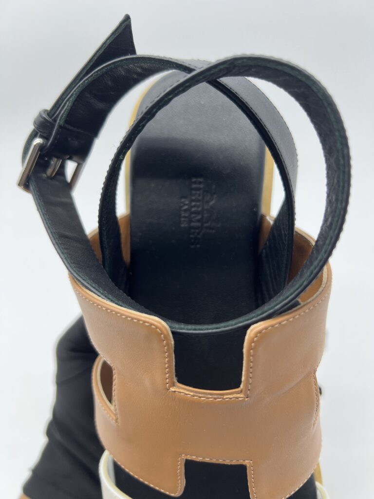 Hermes Havane 30 Sandal Naturel Multicolor