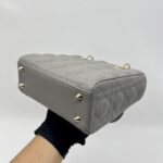 Dior Lady Dior Small Lambskin Grey GHW
