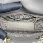 Dior Lady Dior Small Lambskin Grey GHW